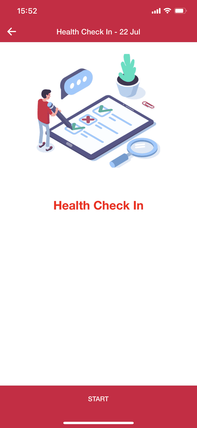 Health check-in